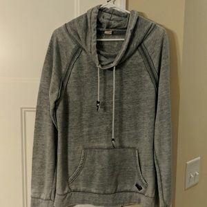 Roxy cowl neck sweatshirt, space dye heathered